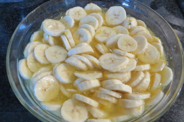 bananes zeste citron