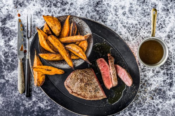 Rumsteack sauce miel