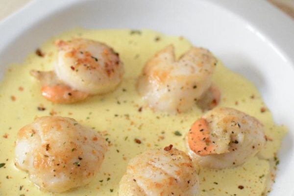 noix de saint jacques au champagne